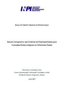 Estudo comparativo de patentes-INPI